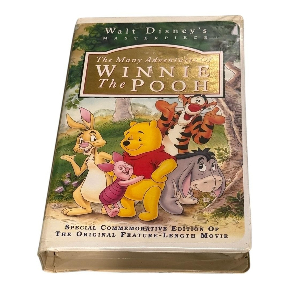 Vintage Disney VHS The Many Adventures Of Winnie The Pooh Clamshell Movie Tape